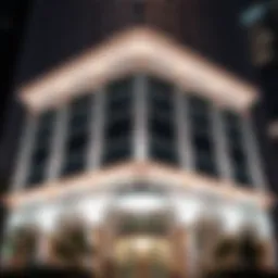 Architectural details of the Dubai National Insurance Building