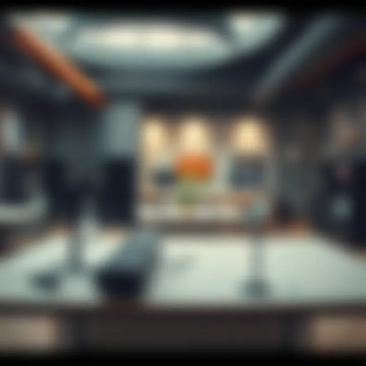 Innovative Design Studio Environment A modern design studio showcasing innovative workspace