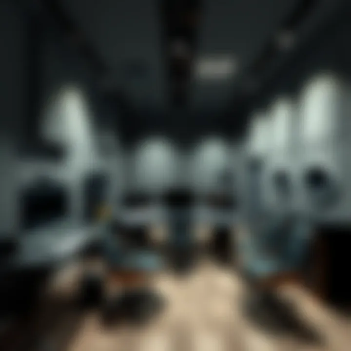 Advanced Recording Studio Setup A soundproof recording studio equipped with advanced technology