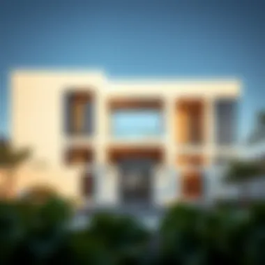 Contemporary Architecture of Dubai Gate Property Architectural design of a contemporary gate property in Dubai