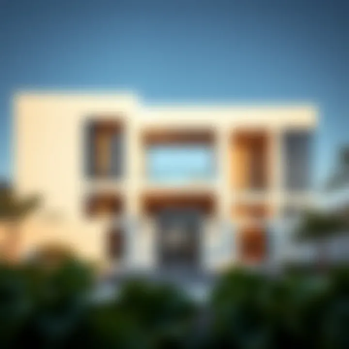 Contemporary Architecture of Dubai Gate Property Architectural design of a contemporary gate property in Dubai