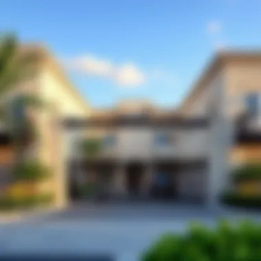 Secure Gated Community in Dubai Gated community entrance in Dubai highlighting security features