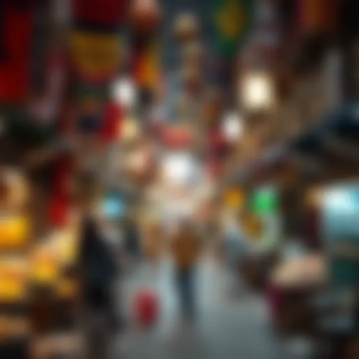A glimpse of the bustling atmosphere in the souk