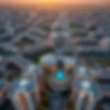 Aerial View of Damac Celestia Aerial view of Damac Celestia and surrounding developments