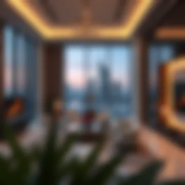 Interior design of luxury residential space in one of the Nine Marvels