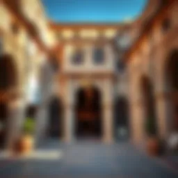 Entrance of the Old Souk showcasing traditional architecture