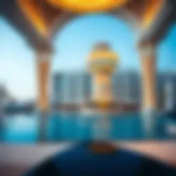Stunning architectural view of the Pavilion at JBR Beach