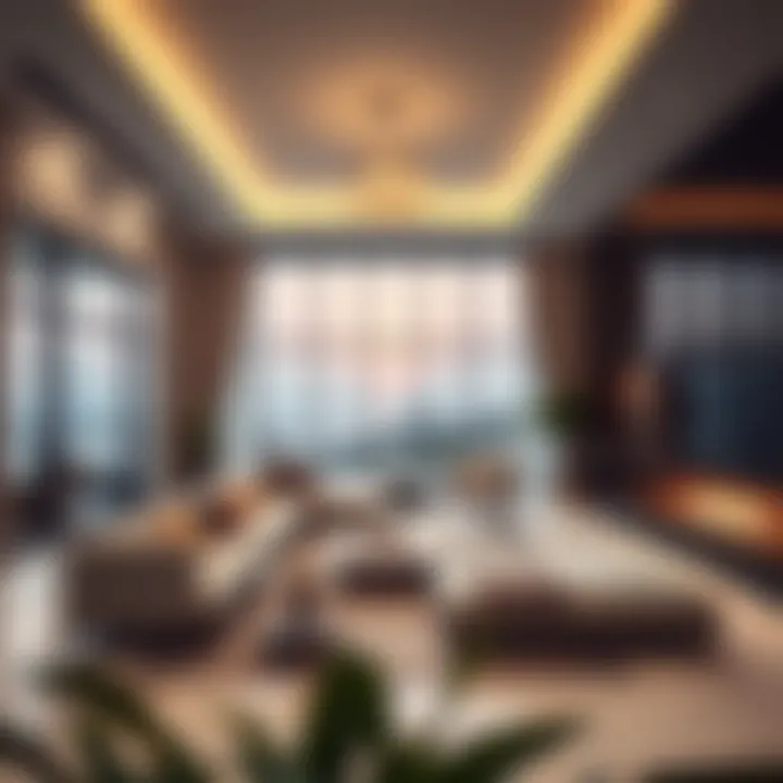 Luxurious Modern Interior Luxurious villa interior showcasing modern design