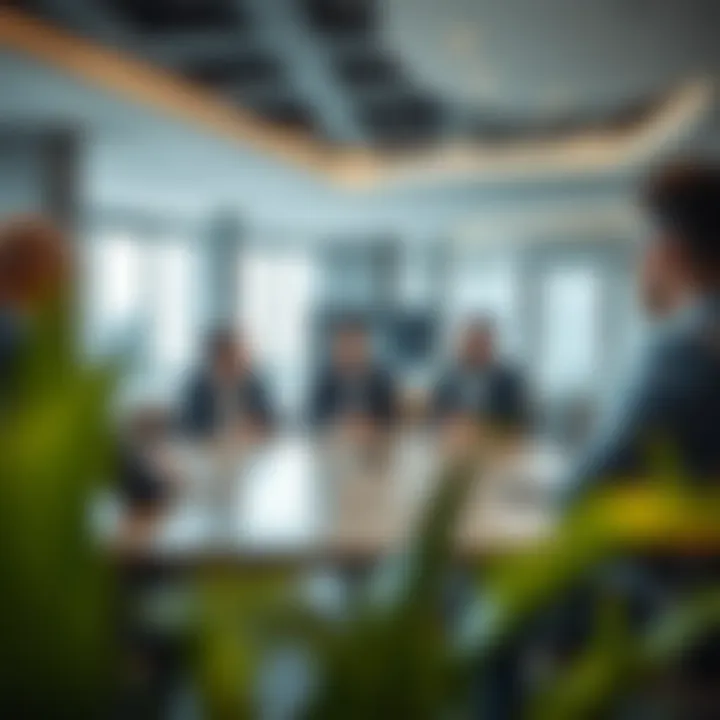 Business meeting in an innovative environment