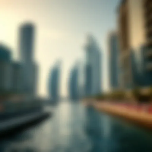 Architectural Marvel of The Waves Architectural marvel of The Waves in Dubai Marina