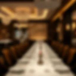 Elegant dining setup at a Michelin-star restaurant in Dubai