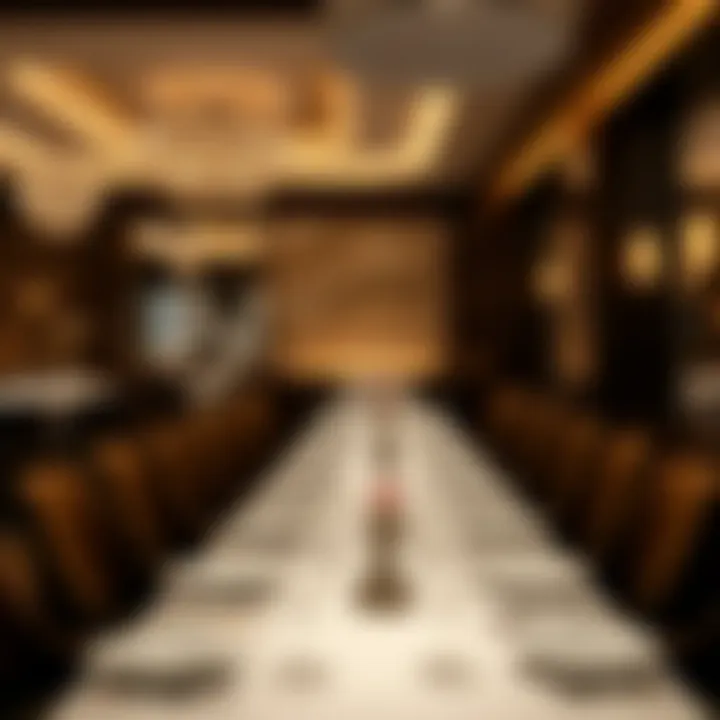 Sophisticated Ambiance of Michelin-Star Dining Elegant dining setup at a Michelin-star restaurant in Dubai
