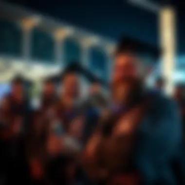 Graduates Celebrating Achievements in the UAE Graduates celebrating their achievements in the UAE