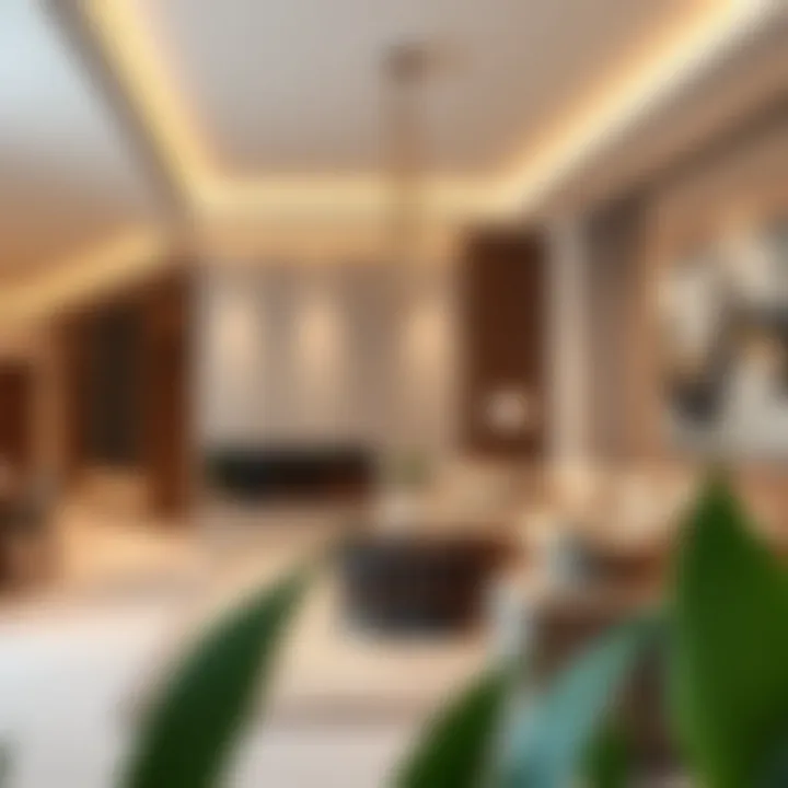 Stylish interior design of a unit in Warsan Star Residence