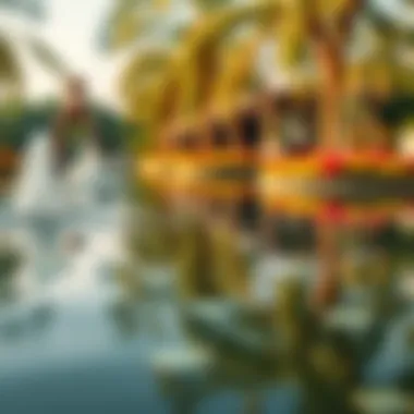 Serene water features reflecting the surrounding beauty