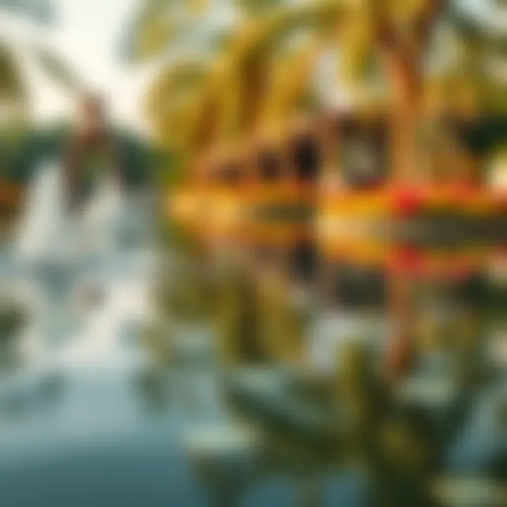 Serene water features reflecting the surrounding beauty