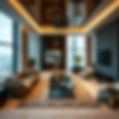 Modern living spaces within Westwood Grande highlighting design finesse