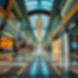 Stunning interior view of Yas Mall showcasing luxury retail spaces