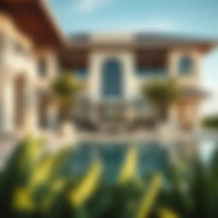 Sophisticated Villa Architecture Elegant architectural design of luxury villas at Zuha Island