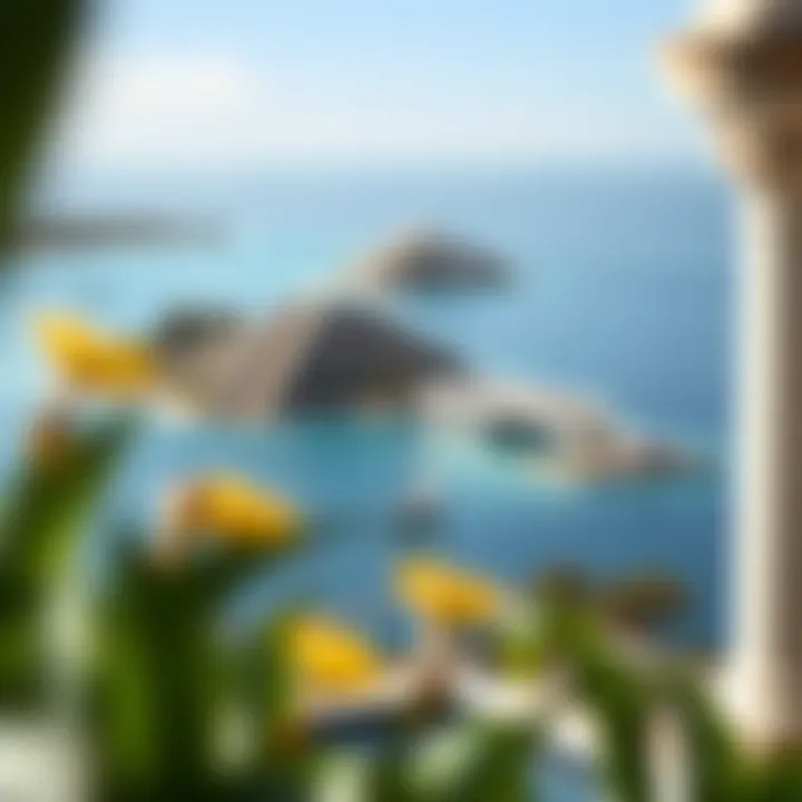 Strategic Location Overview Panoramic view showcasing the strategic location of Zuha Island