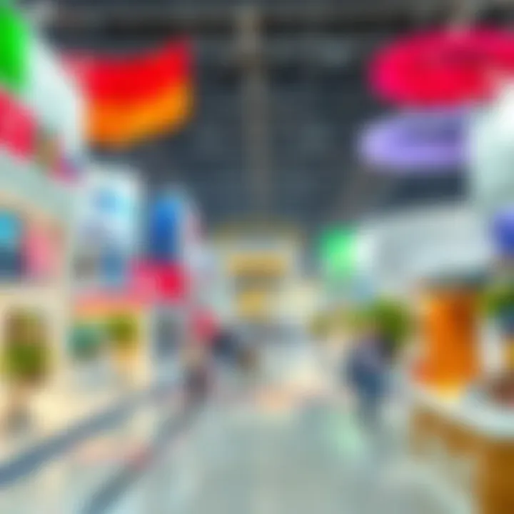 Global Representation at Expo Dubai Vibrant exhibition pavilions representing various countries at Expo Dubai