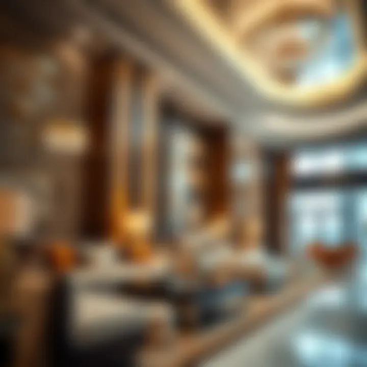 Interior design elements of Farah Tower emphasizing luxury and modernity