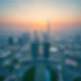 Stunning Aerial Perspective of Festival City Aerial view of Festival City showcasing its skyline and landscape