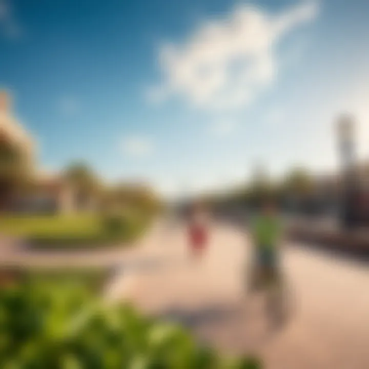 Vibrant Lifestyle at Festival City Vibrant lifestyle scenes at Festival City with parks and recreational areas