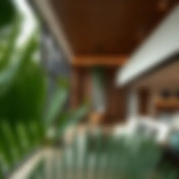 Modern Interior of a Forest Villa Interior design of a modern forest villa showcasing natural elements