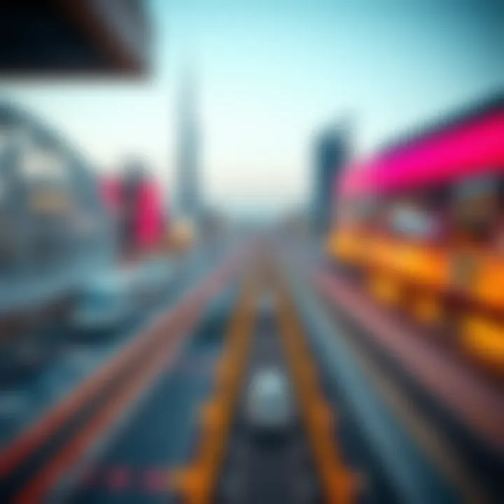 Planned Routes for Dubai's Future Metro Map showcasing the planned routes for Dubai's future metro