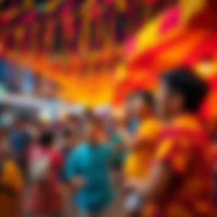 Festival Joy at Global Village Colorful festival celebration at Global Village