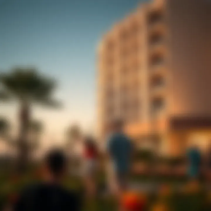Community and lifestyle surrounding Golden Sands Apartments