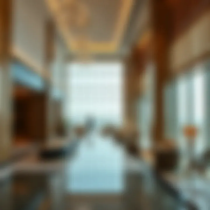 Luxurious Lobby Interior Luxurious lobby interior of the Golf Panorama Tower