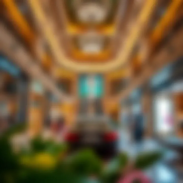 Luxurious Shopping Experience Inside Grand Al Khail Mall Interior shot highlighting luxurious shopping experiences at Grand Al Khail Mall