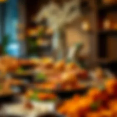 Vibrant Iftar Buffet Spread Vibrant buffet spread showcasing diverse Ramadan delicacies