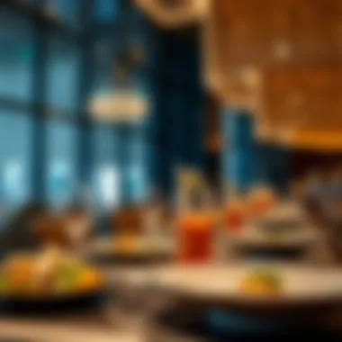 Gourmet dining experience at Jannah Hotel featuring exquisite dishes