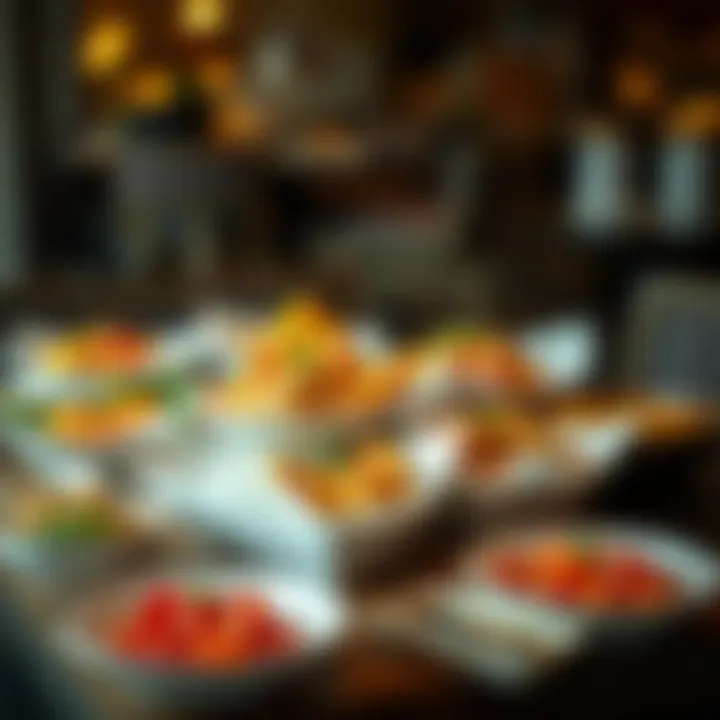 Delicious local delicacies beautifully presented