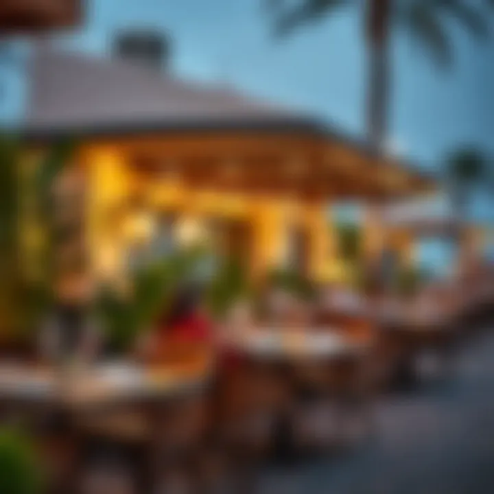 Charming outdoor restaurant ambiance