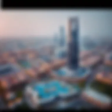 Surrounding Landscape of Jeewar Tower Aerial view of the surrounding environment of Jeewar Tower