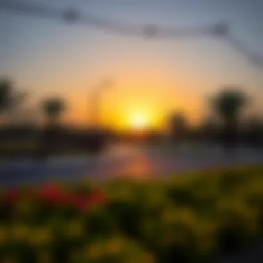 Serene Sunset at Jumairah Park Sunset view of Jumairah Park with its beautiful landscape and community vibe