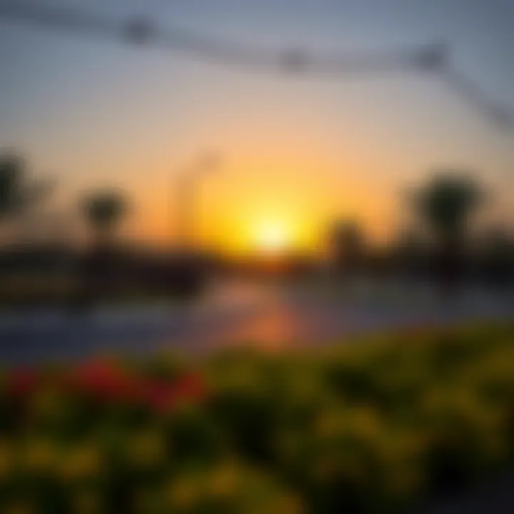 Serene Sunset at Jumairah Park Sunset view of Jumairah Park with its beautiful landscape and community vibe