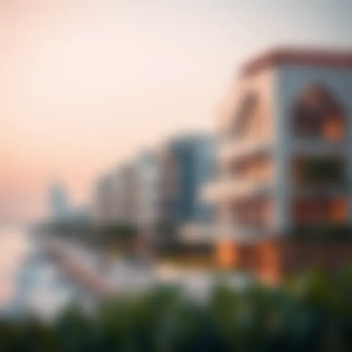 Luxury Real Estate Along Jumeirah Beach Luxurious beachfront properties at Jumeirah