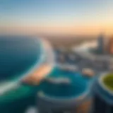 Stunning Aerial Perspective of Jumeirah's Coastline Aerial view of Jumeirah's coastline