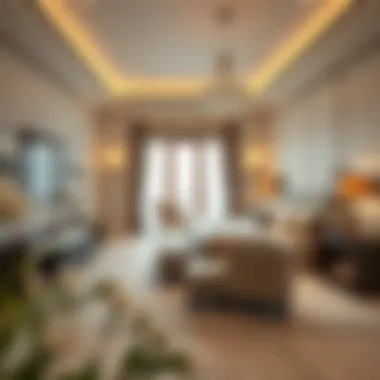 Sophisticated Bedrooms in Jumeirah Park Elegant bedroom layout with stylish furnishings