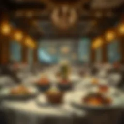 Elegant dining setup at Karama, showcasing exquisite dishes and ambiance