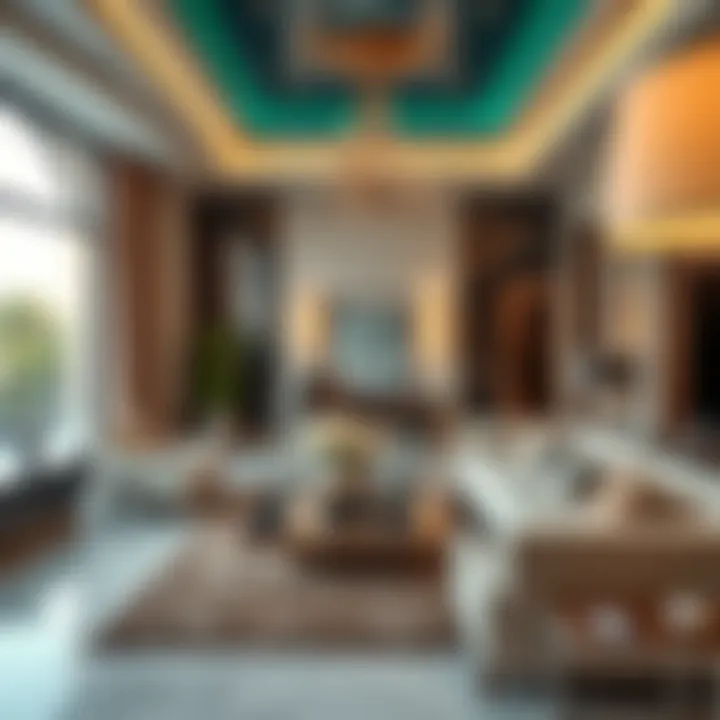 Lavish interior of a luxurious apartment