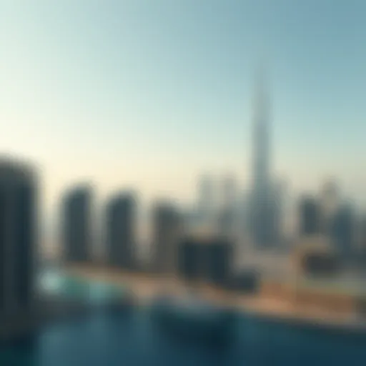 Stunning skyline view of luxury Dubai properties