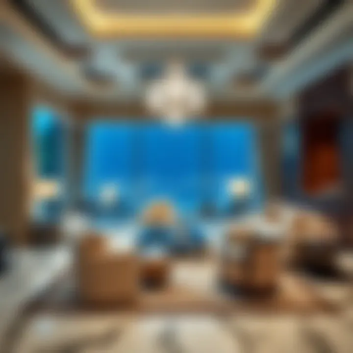 Sophisticated Living Room Showcasing Opulent Design Elegant interior design of a lavish living room