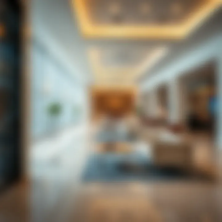 Luxurious Interior of the Waiting Area Interior view of the waiting area with luxurious seating and amenities