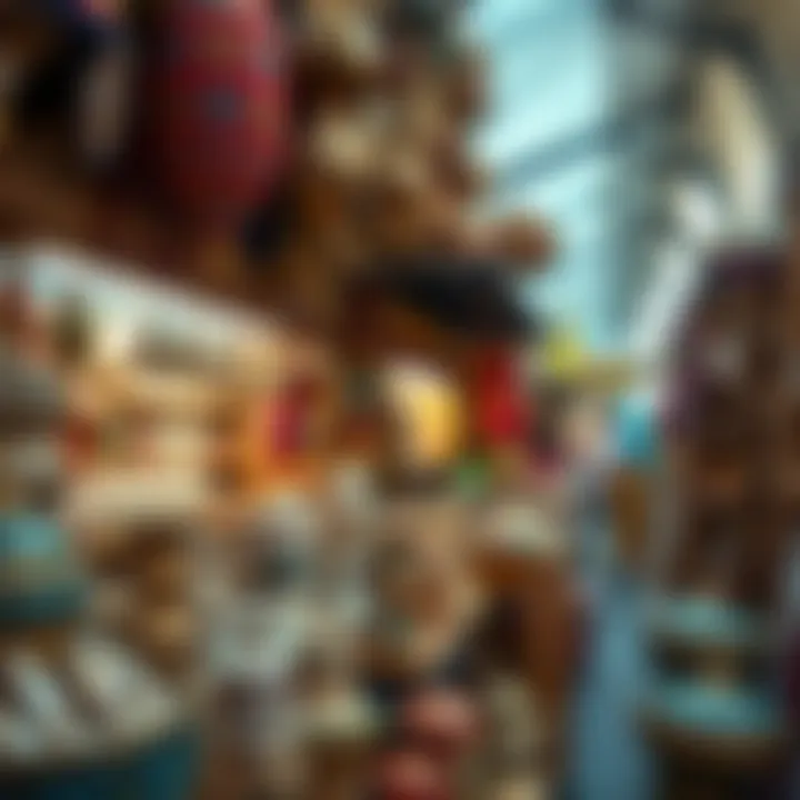 Traditional souvenirs available in the market